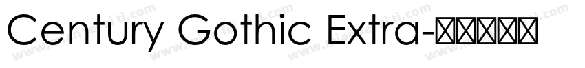 Century Gothic Extra字体转换